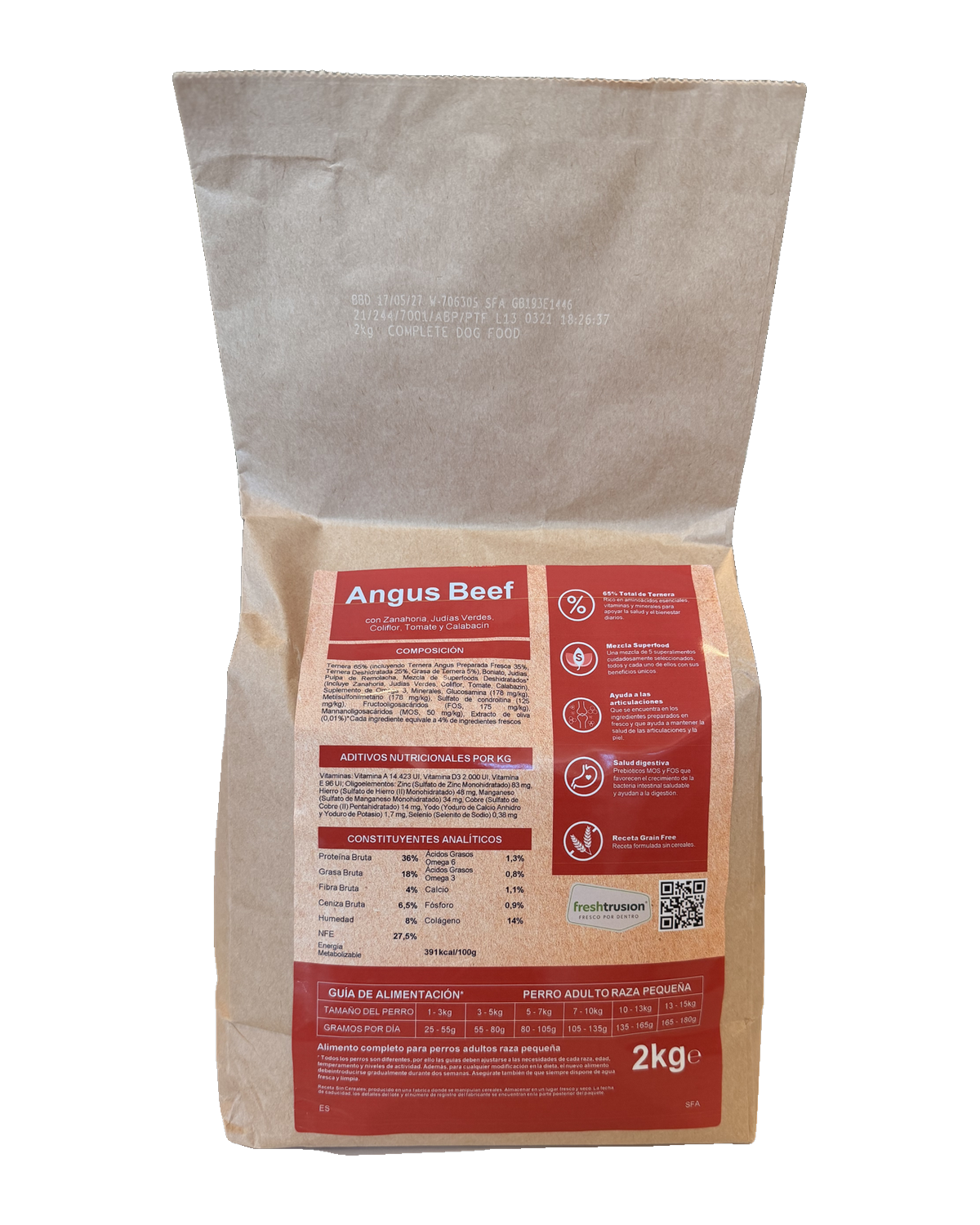 Dorso Alma Natura Angus Beef mini: composición y análisis