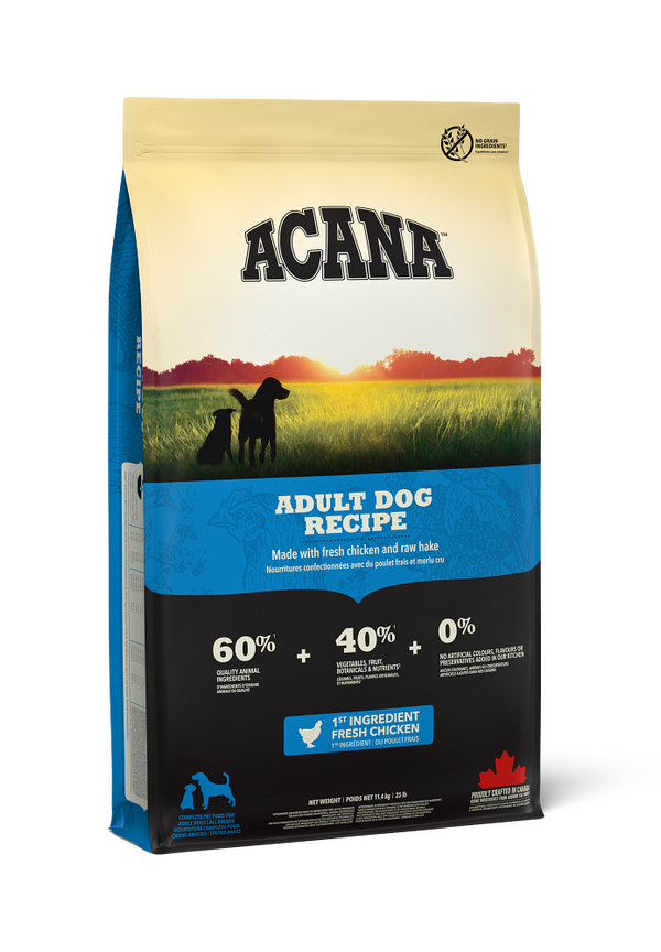 Saco de Acana Adult Dog Recipe para perro adulto
