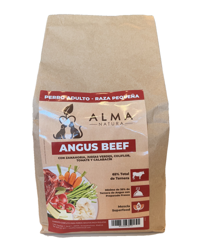 Alma Natura Angus Beef, perro adulto raza pequeña