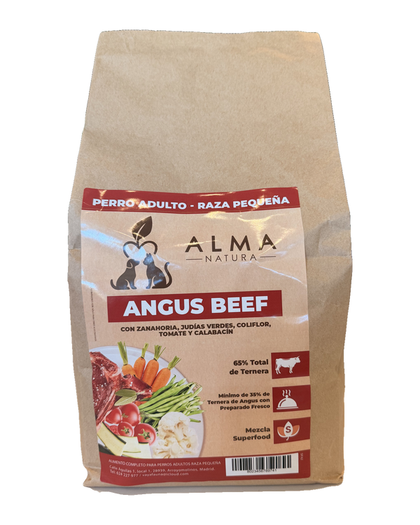 Alma Natura Angus Beef, perro adulto raza pequeña