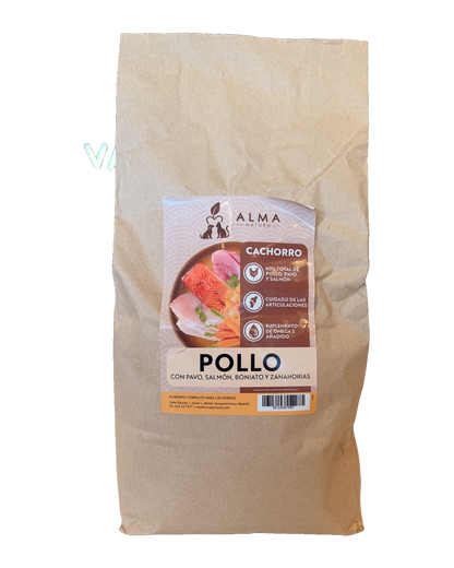Alma Natura Cachorro Pollo con Salmón, Boniato y Zanahoria