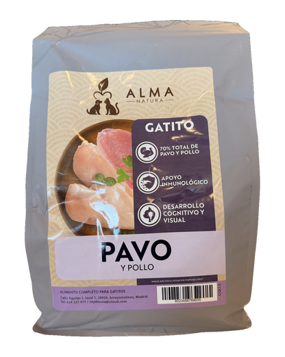 Alma Natura Pavo y Pollo, gatito