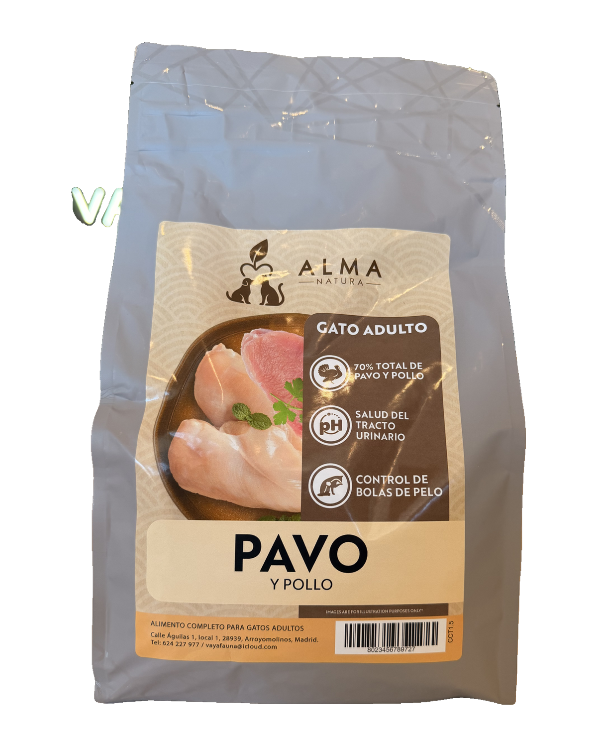 Alma Natura Pavo y Pollo, gato adulto