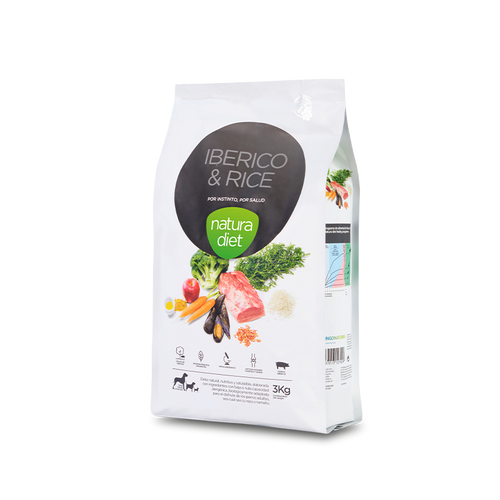Natura Diet Ibérico & Rice · Perro Adulto